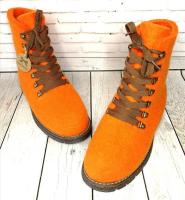 Женские ботинки валяные "Бергшаф",Pumpkin 39